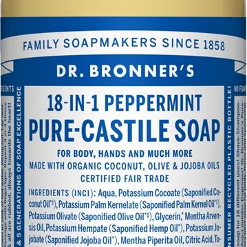 Dr. Bronner’s Peppermint Flytande universaltvål 60 ml