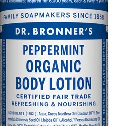 Dr. Bronner’s Peppermint Uppfriskande kroppslotion med återfuktande effekt 240 ml