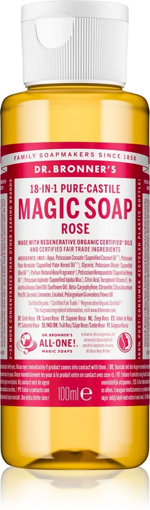 Dr. Bronner’s Rose Flytande universaltvål 100 ml