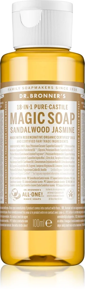 Dr. Bronner’s Sandalwood & Jasmine Flytande universaltvål 100 ml