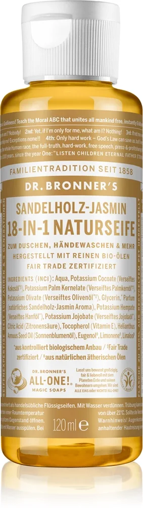 Dr. Bronner’s Sandalwood & Jasmine Flytande universaltvål 120 ml