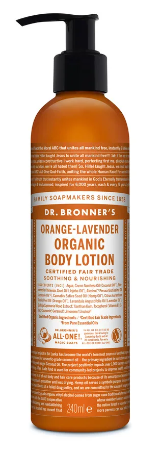 Lavender Coconut Organic Hand & Body Lotion 240 ml