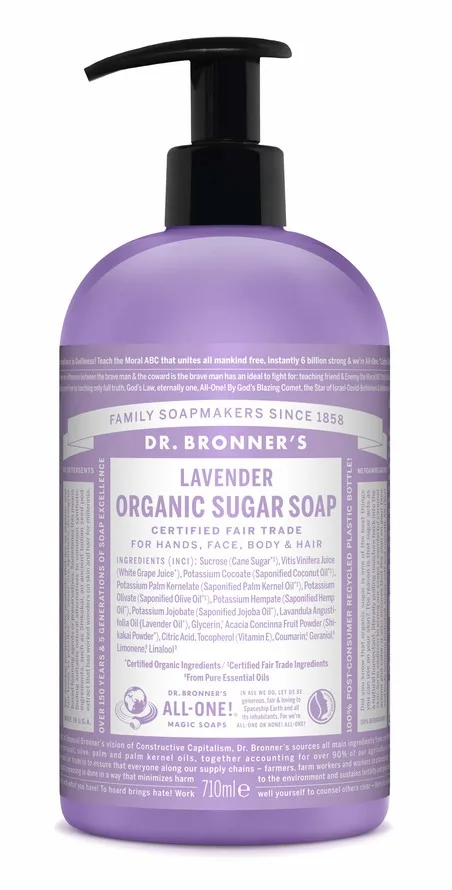 Dr. Bronner's Organic Pump Soap Lavender 710 ml