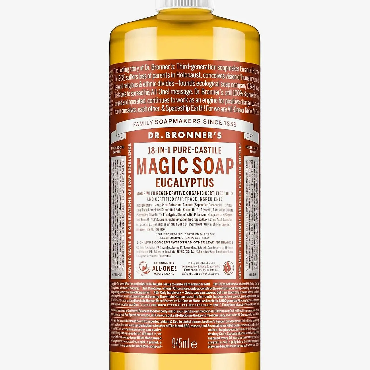 Dr. Bronner's Pure-Castile Soap Eucalyptus 945 ml