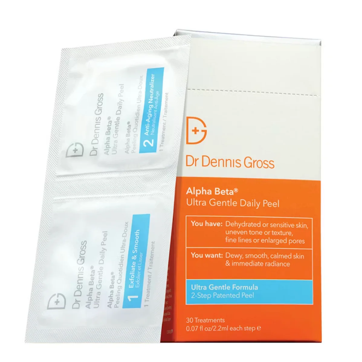 Dr Dennis Gross Skincare Alpha Beta Face Peel Ultra Gentle Servetter