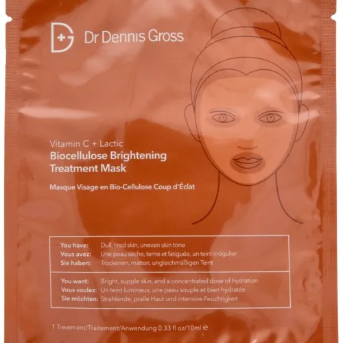 Dr Dennis Gross Vitamin C Lactic Biocellulose Brightening Treatment Mask