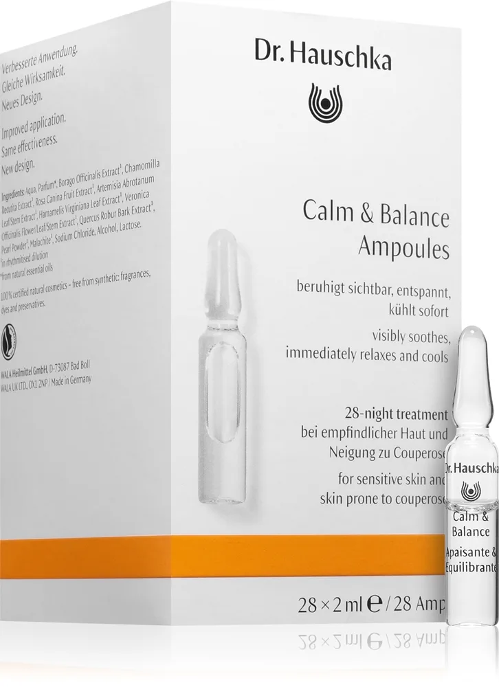 Dr. Hauschka Facial Care tehokas rauhoittava hoito herkälle iholle 28x2 ml