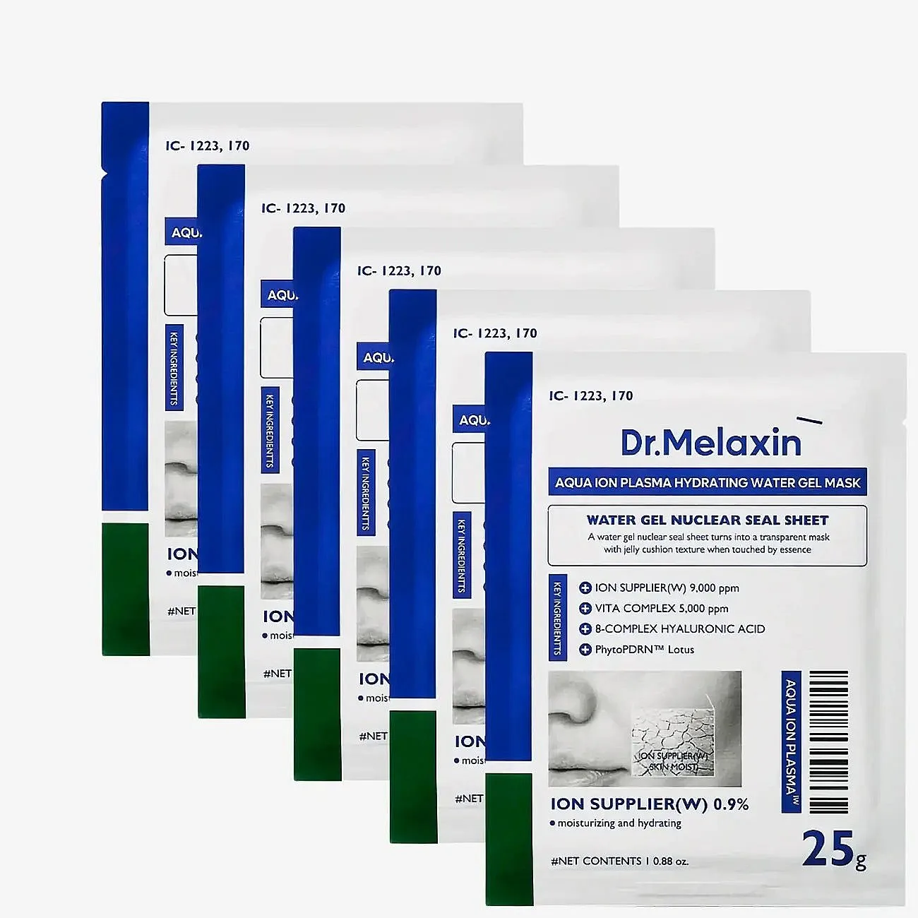 Dr. Melaxin Aqua Ion Plasma Water Gel Mask (5 Pcs.) - Nude - 5 PCS
