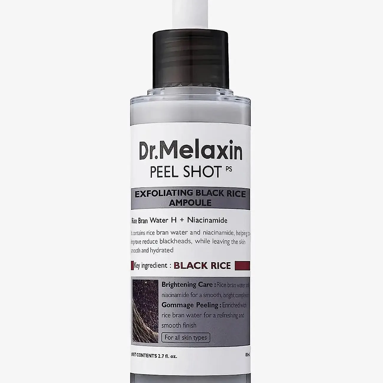 Dr.Melaxin Peel Shot Exfoliating Black Rice Ampoule 80 ml