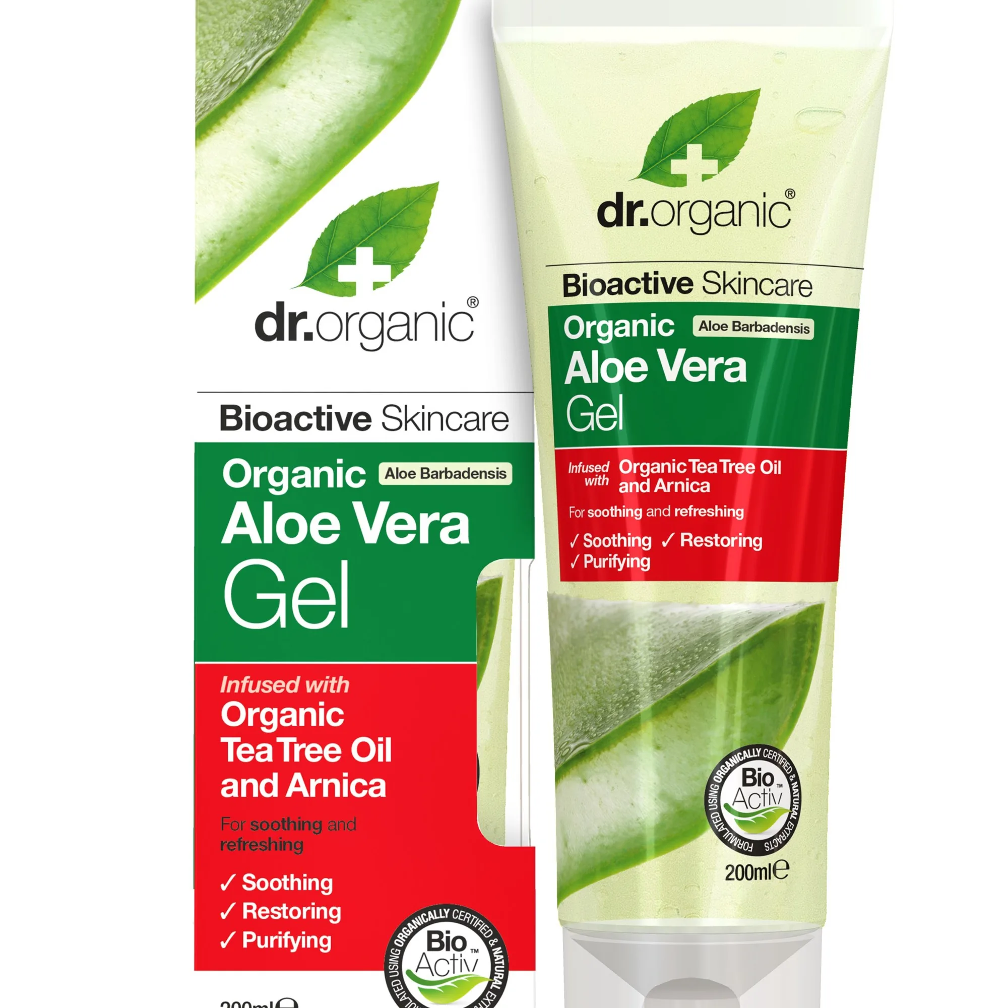 Dr. Organic Aloe Vera Skin Gel With Tea Tree 200 ml
