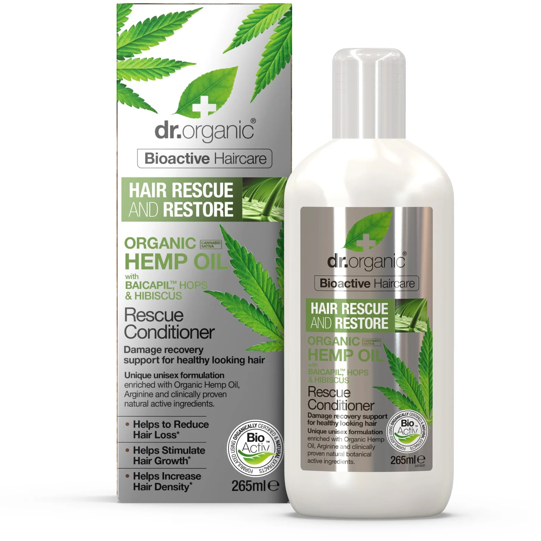 Dr. Organic Hemp Oil Conditioner Hair Loss 265 ml