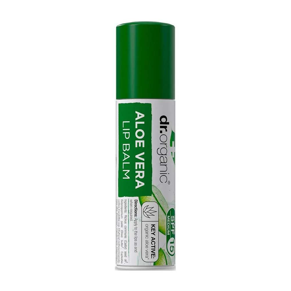 Dr Organic Läppbalsam Aloe Vera Balm SPF15 5,7ml