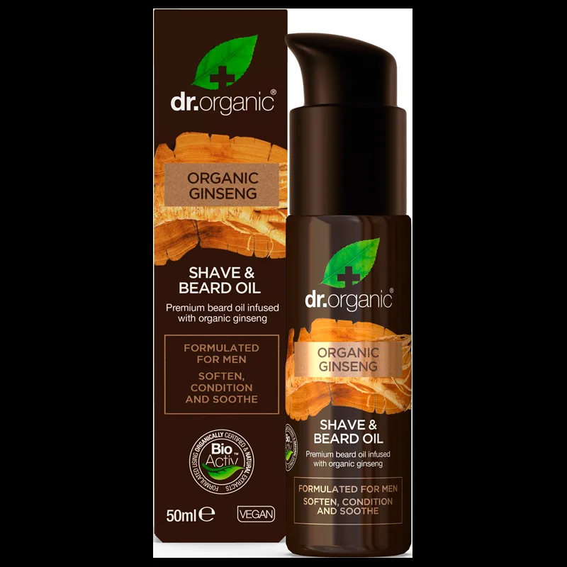 Dr. Organic Mens Ginseng Shave & Beard Oil (50 ml)