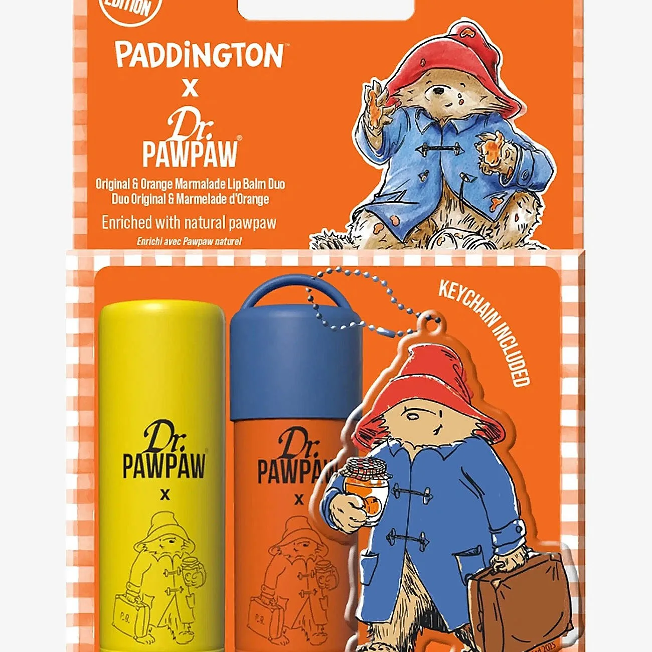 Dr.PawPaw Dr.pawpaw Paddington Bear Keyring Original + Orange Marmalade - Nude - 4 G