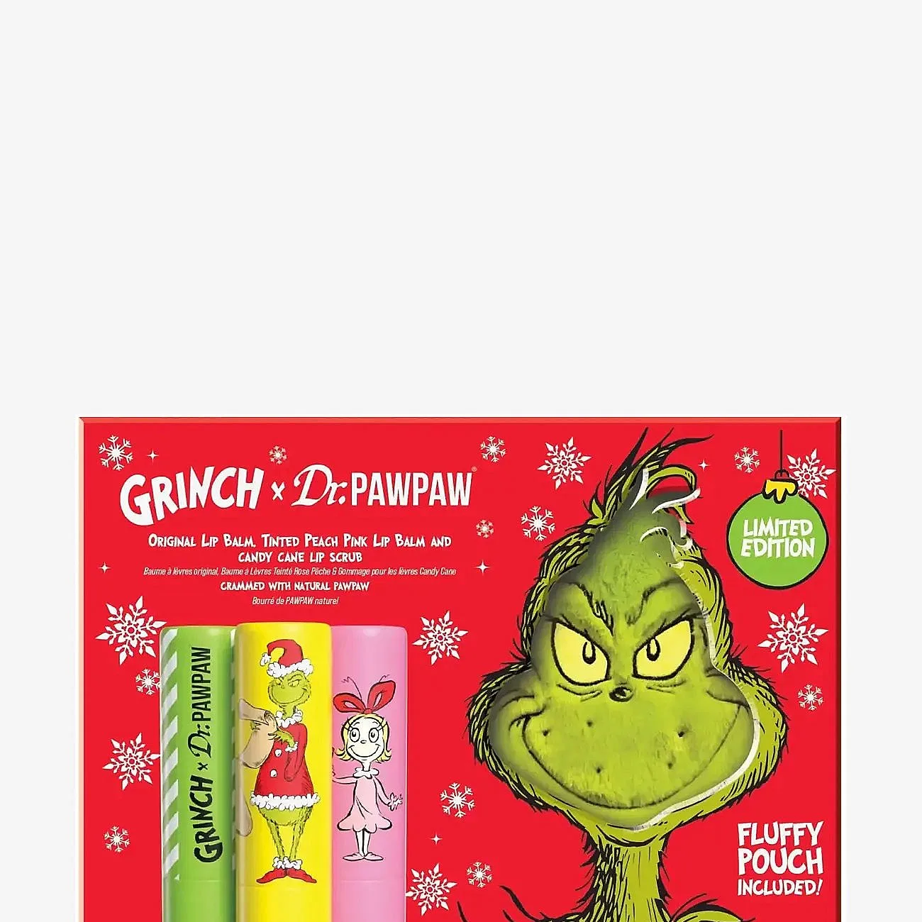 Dr.PawPaw Dr.pawpaw The Grinch Peach Pink, Sugar Scrub Balm, Original + Gift - Nude - 12 G