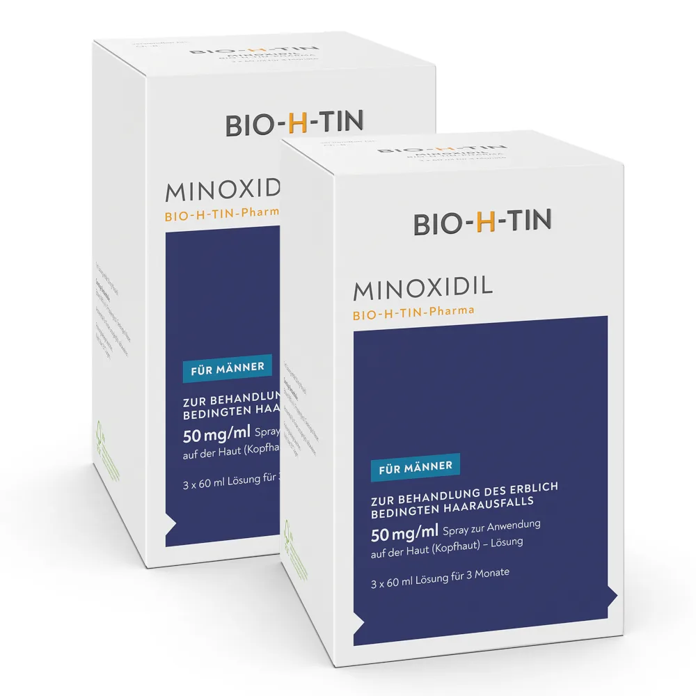BIO-H-TIN MINOXIDIL FÜR MÄNNER 50 mg/ml 2X3X60 ml Lösung