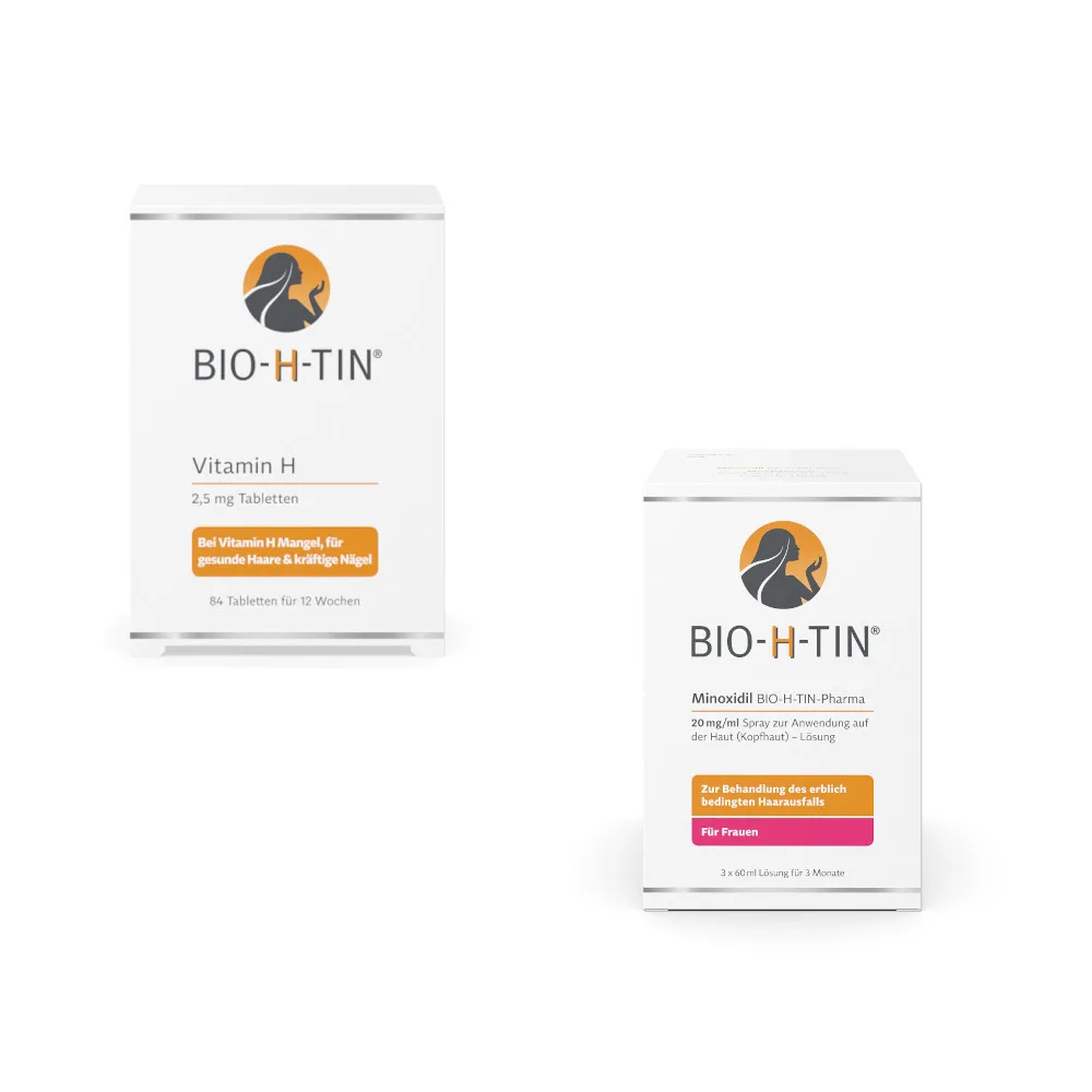 Minoxidil Frauen + Vitamin H für 12 Wochen Set 1 Sparset