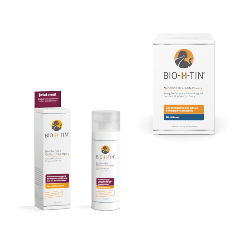 Minoxidil Männer + Coffein Shampoo Set 1 Sparset