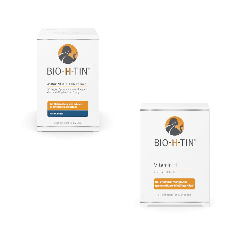 Minoxidil Männer  + Vitamin H Set 1 Sparset