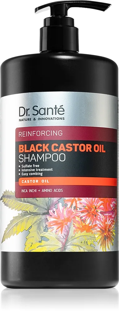 Dr. Santé Black Castor Oil Energigivande schampo För mild tvätt 250 ml