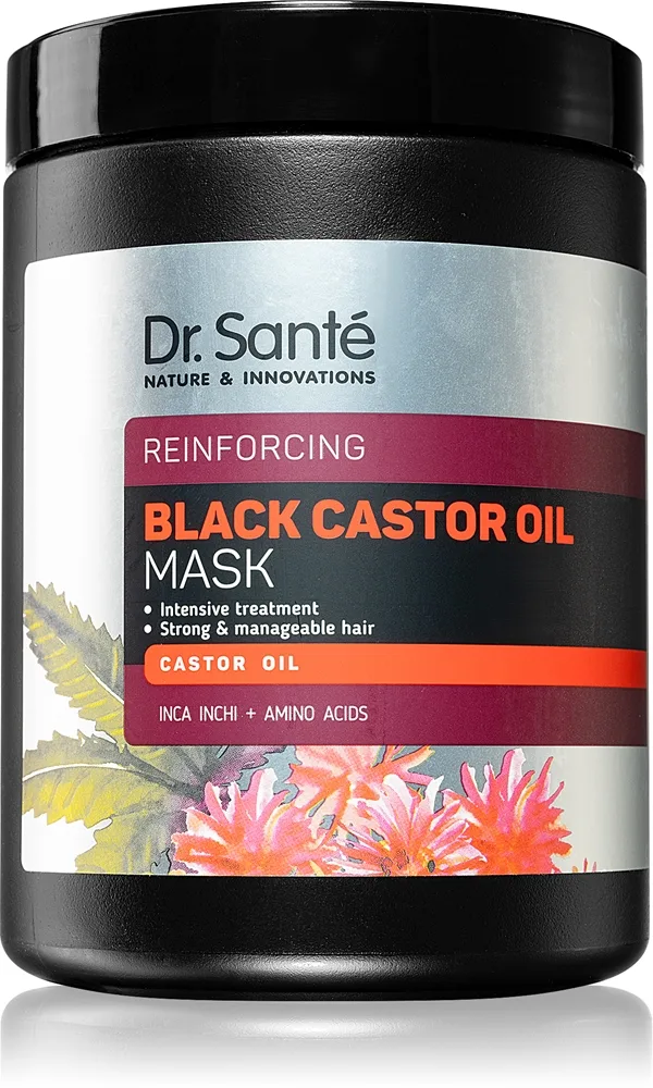 Dr. Santé Black Castor Oil intensiivinen hiusnaamio 1000 ml