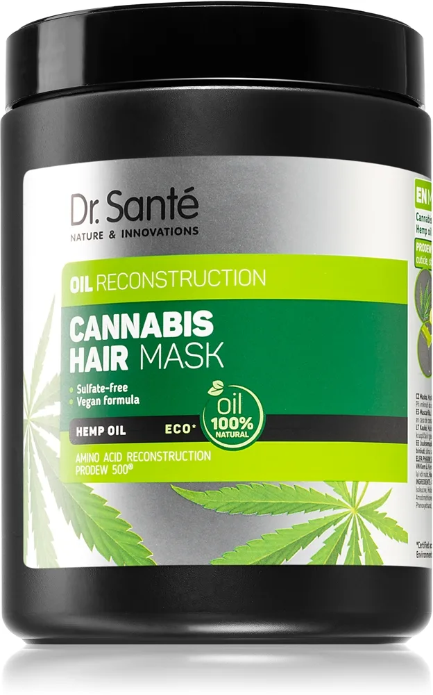 Dr. Santé Cannabis Regenererande mask För skadat hår 1000 ml