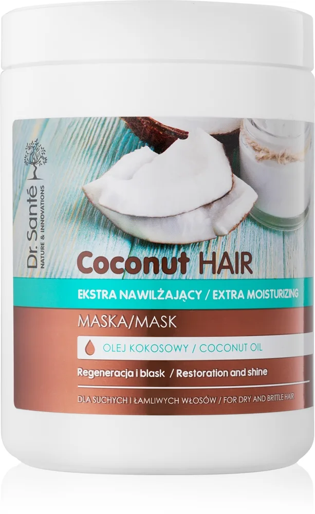 Dr. Santé Coconut Återfuktande mask Lyster för torrt och sprött hår 1000 ml
