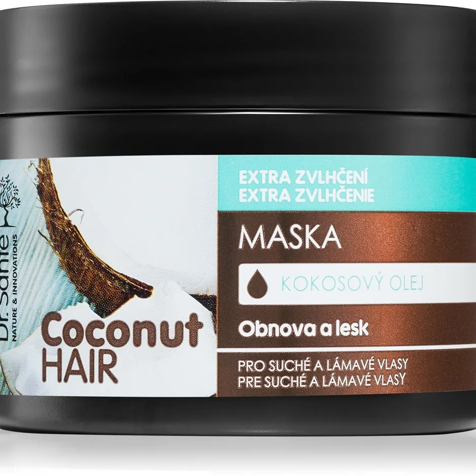 Dr. Santé Coconut Återfuktande mask Lyster för torrt och sprött hår 300 ml