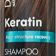 Dr. Santé Keratin Genoprettende og fugtgivende shampoo til skørt og kedeligt hår 250 ml