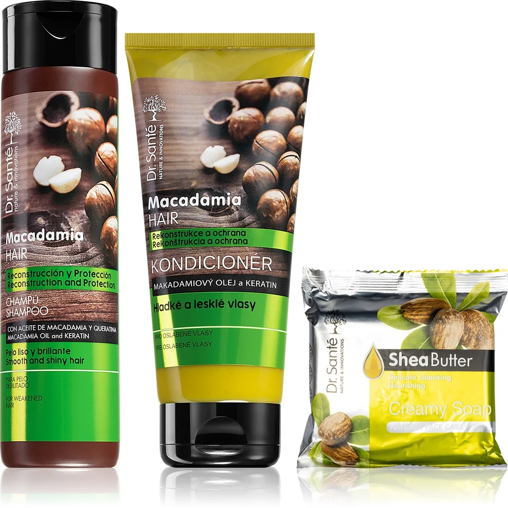 Dr. Santé Macadamia edullinen pakkaus haurastuneille hiuksille