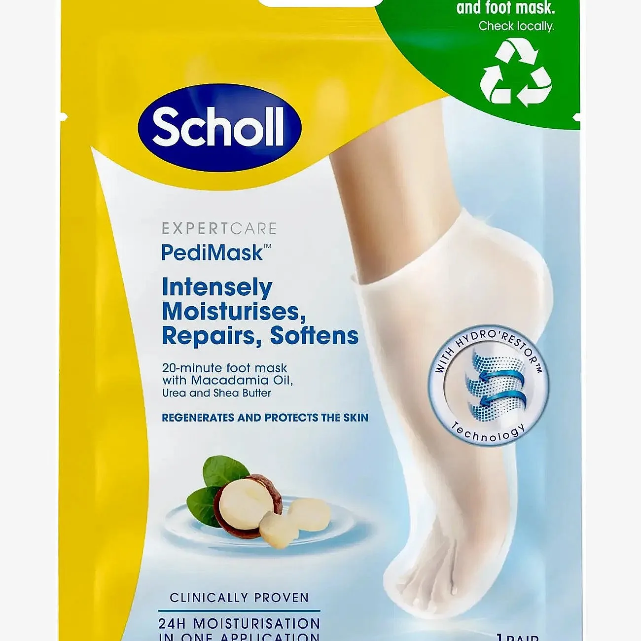 Scholl Moisturising PediMask - Original