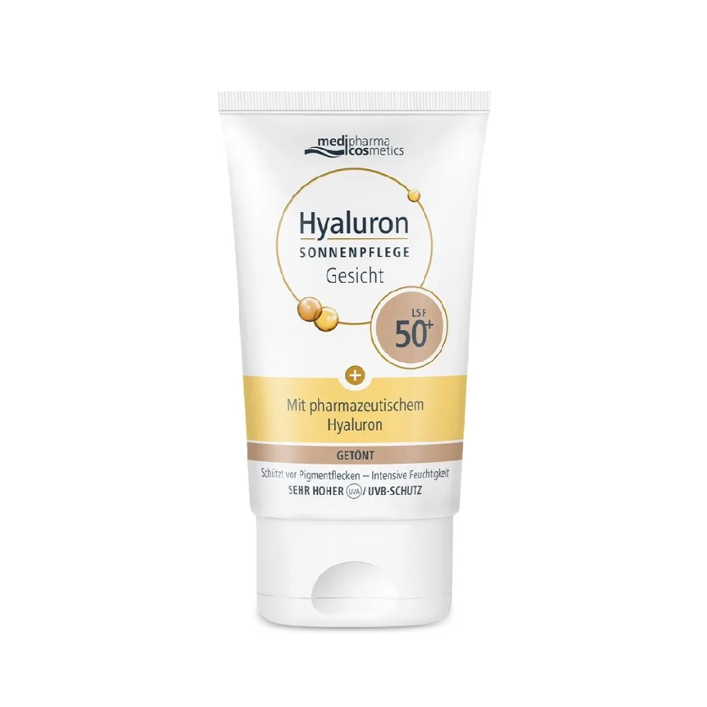 HYALURON Sonnenpflege Gesicht LSF 50+ getönt 50 ml Creme