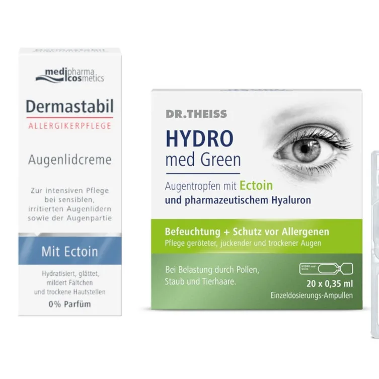 Hydro med Green + Dermastabil Augenlidcreme Augenpflege Set 1 Sparset