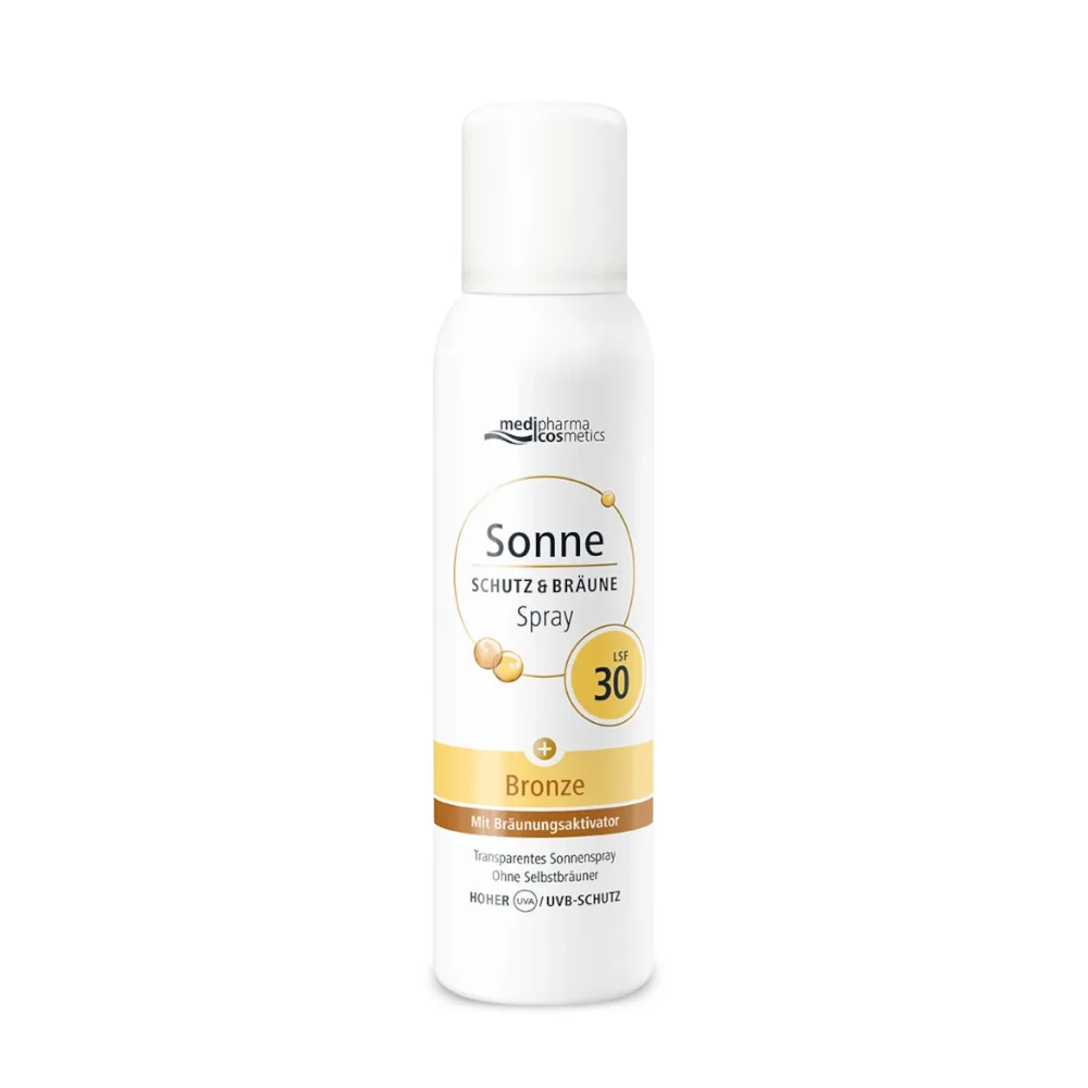 medipharma cosmetics Sonne SCHUTZ &amp; BRÄUNE LSF 30 Aerosol-Spray 150 ml Spray