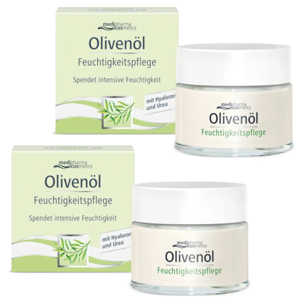 Olivenöl Feuchtigkeitspflege Creme Doppelpack 2X50 ml Creme