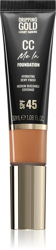 Dripping Gold CC Me In kevyt meikkivoide SPF 45 sävy Chestnut 8.5 32 ml