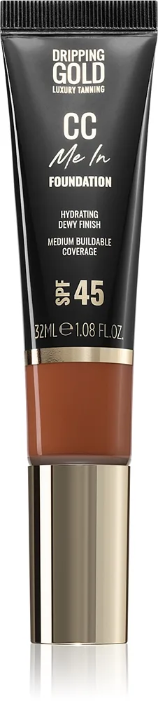 Dripping Gold CC Me In Lätt foundation SPF 45 Skugga Coffee 9.5 32 ml