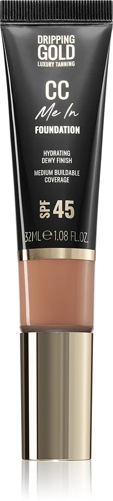 Dripping Gold CC Me In kevyt meikkivoide SPF 45 sävy Honey 6.5 32 ml