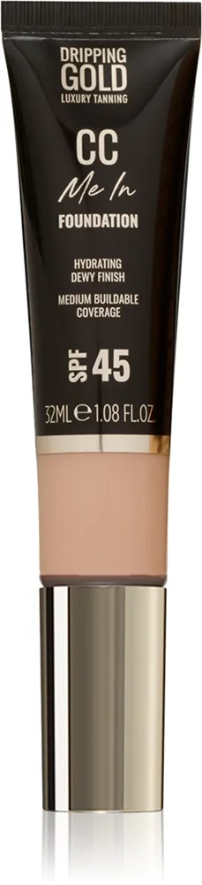 Dripping Gold CC Me In kevyt meikkivoide SPF 45 sävy Sand 3.5 32 ml
