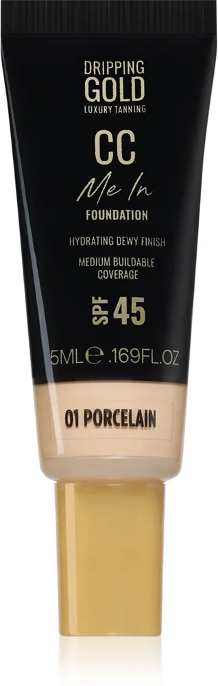 Dripping Gold CC Me In Mini Trial kevyt meikkivoide SPF 45 sävy Light 03 5 ml