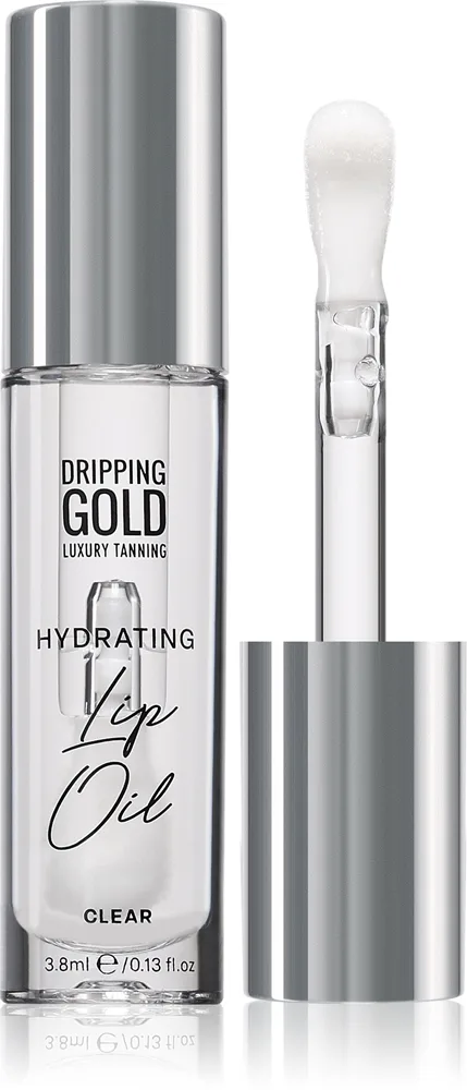 Dripping Gold Hydrating Cherry Gloss huuliöljy kosteuttava vaikutus sävy Clear 3.8 ml