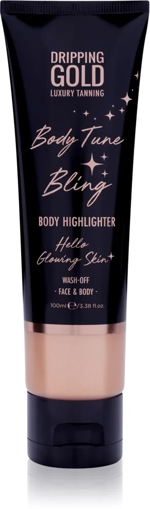 Dripping Gold Luxury Tanning Body Tune Bling Highlighter creme til krop og ansigt 100 ml
