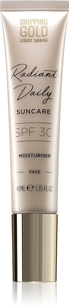 Dripping Gold Luxury Tanning Daily Moisturiser Fuktgivande kräm för ansikte SPF 30 40 ml