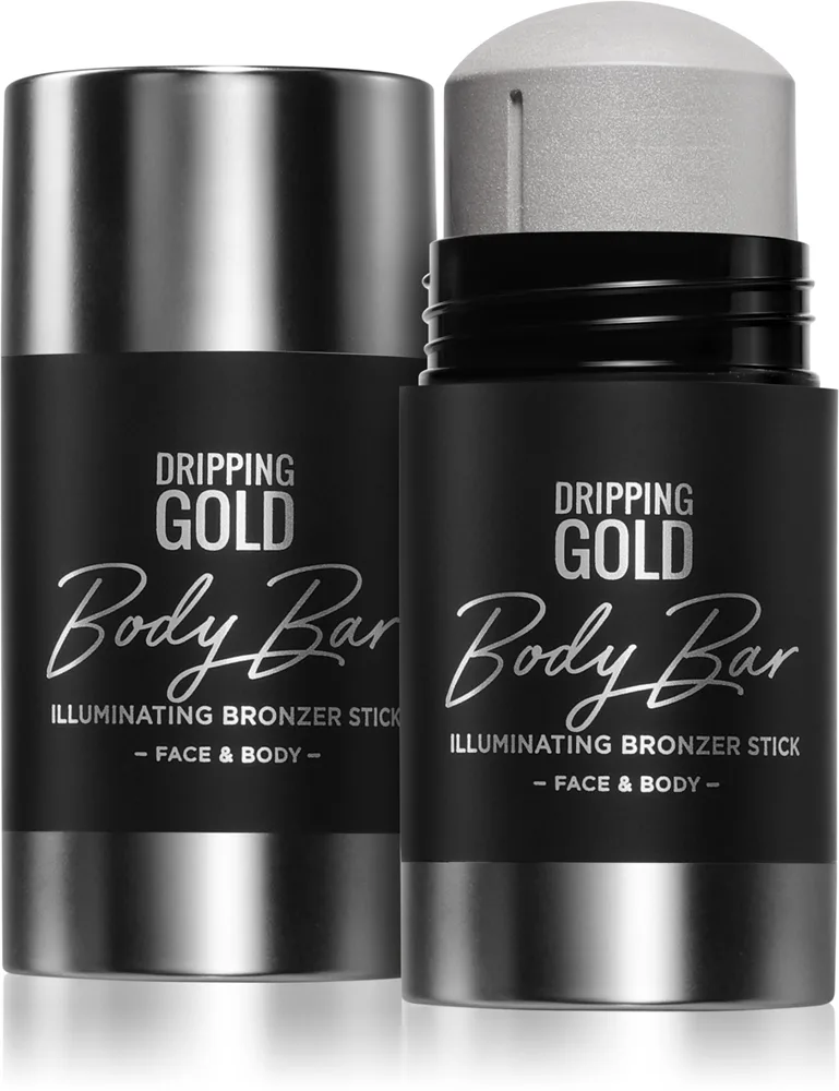 Dripping Gold Luxury Tanning Illuminating Stick kirkastava aurinkopuuteri kasvoille ja vartalolle sävy Silver 36 g