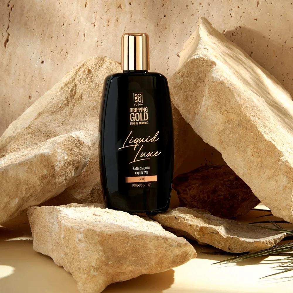 Dripping Gold Luxury Tanning Liquid Luxe Selvbrunervand til krop Dark 150 ml