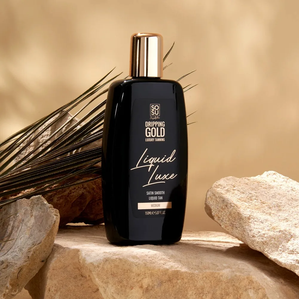 Dripping Gold Luxury Tanning Liquid Luxe Selvbrunervand til krop Medium 150 ml