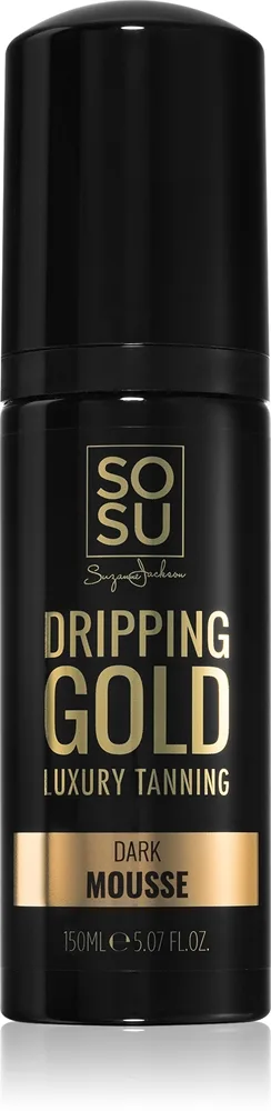 Dripping Gold Luxury Tanning Mousse Mousse för brun-utan-sol Skugga Dark 150 ml