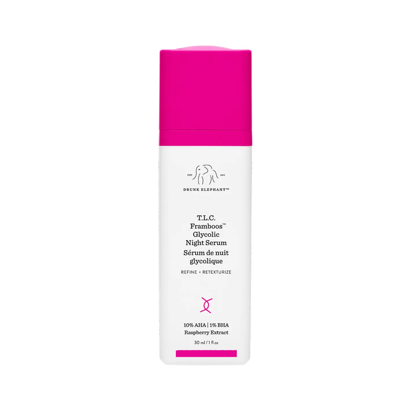 T.L.C. Framboos™ Glycolic Night Serum - Exfolierande nattserum