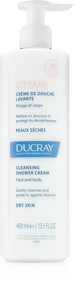 Ducray Ictyane puhdistusvoide kuivalle ja erittäin kuivalle iholle 400 ml