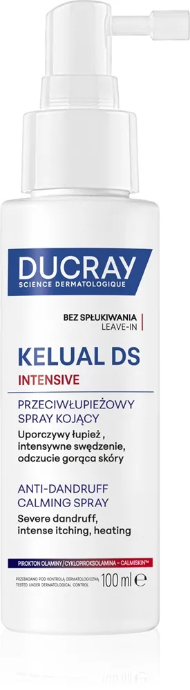 Ducray Kelual DS Intensive Anti-dandruff Calming Spray 100 ml Hårspray Mod skæl 100 ml